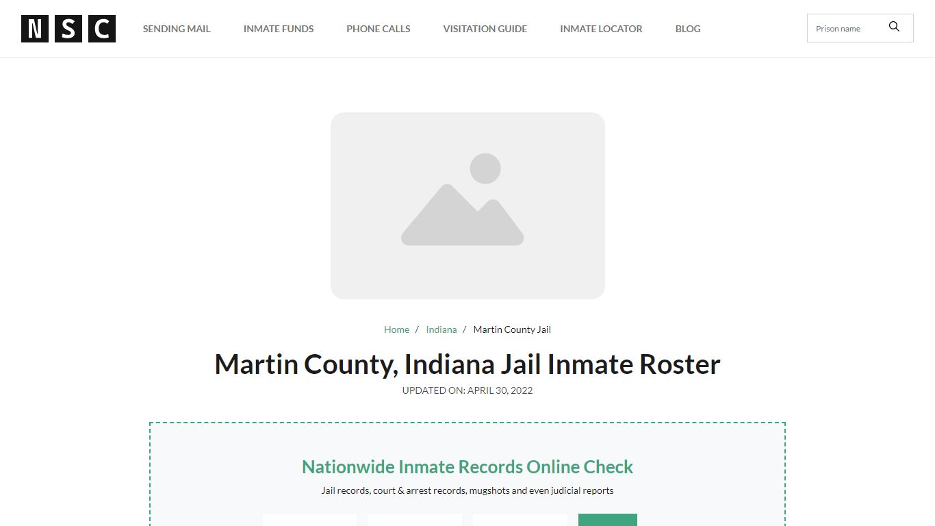 Martin County, Indiana Jail Inmate List