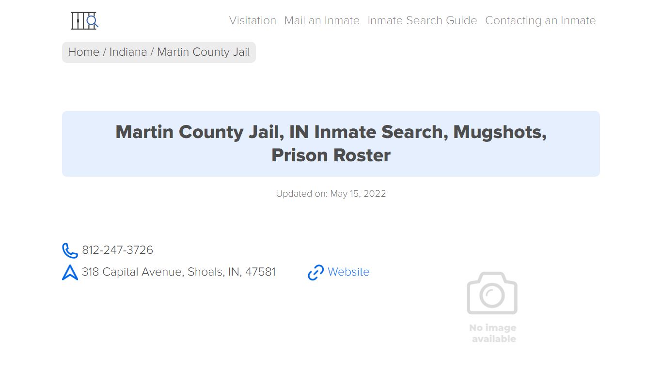 Martin County Jail, IN Inmate Search, Mugshots, Prison ...